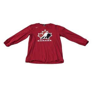 Nike Bauer Red Team Canada Shirt Size 6x